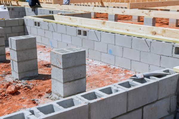 Cement Block Installation in Bremerton